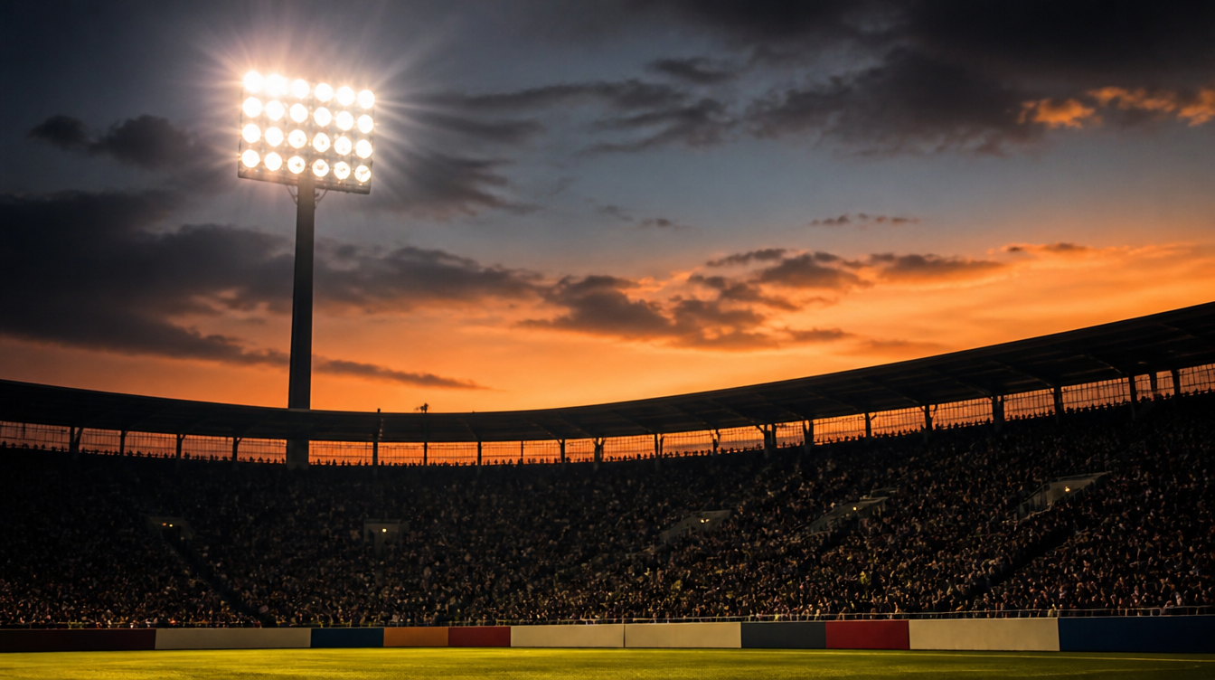 Stadionatmosphäre bei Flutlicht – Sportinhalte von IPTV Anbieter HD